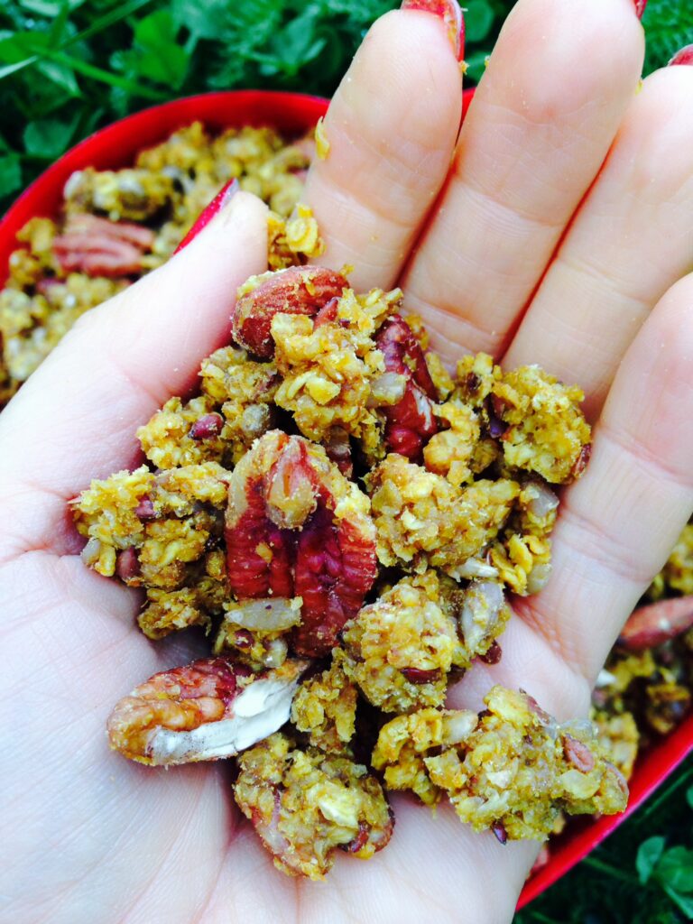 Pumpkin and pecan granola