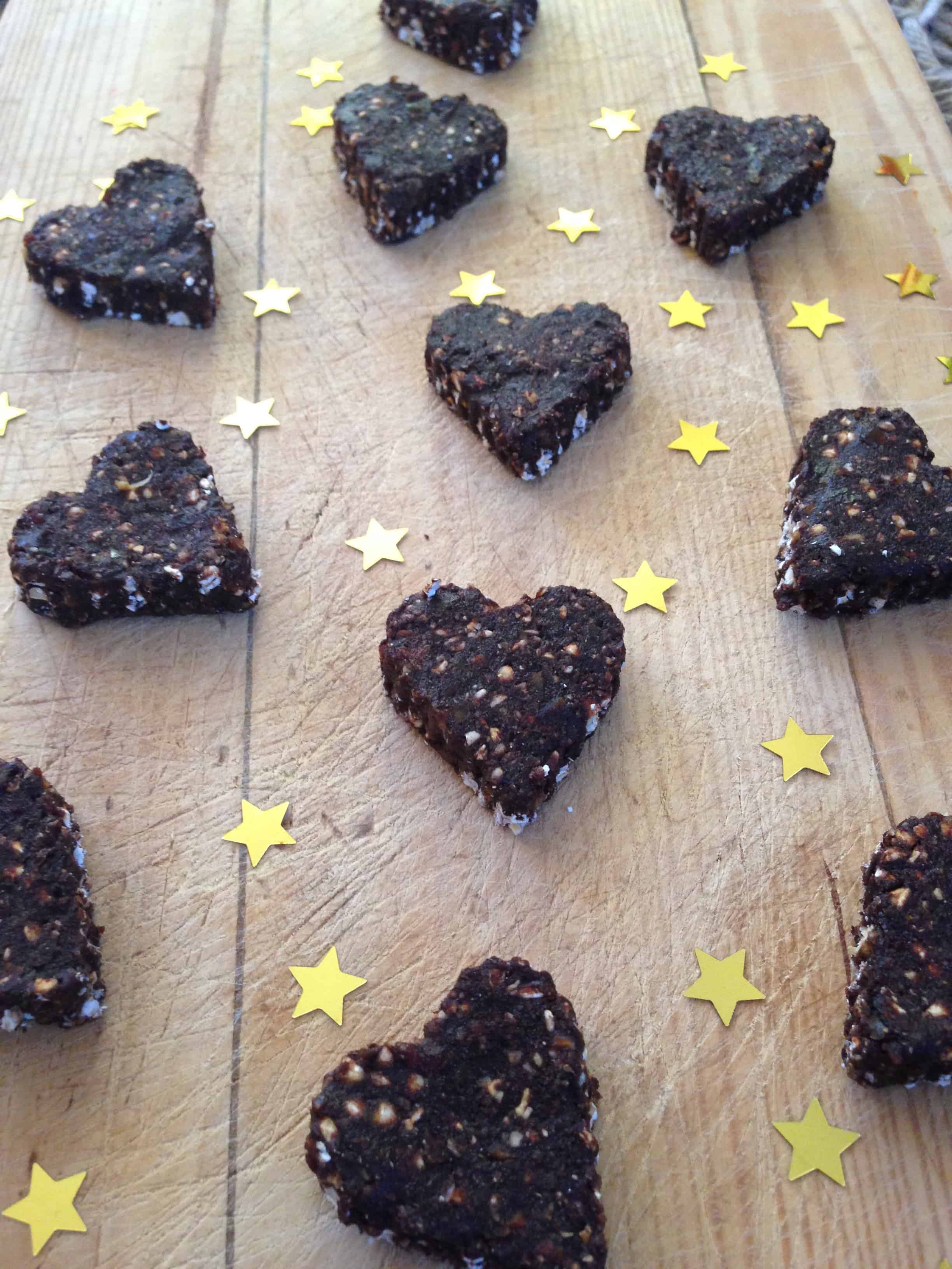 Raw Chocolate Buckwheat hearts