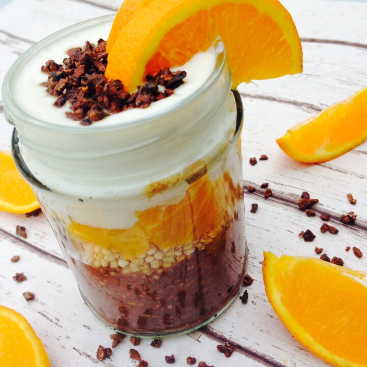 Orange and chocolate overnight oats