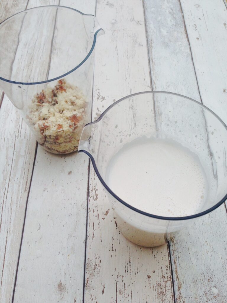 almond milk making 5