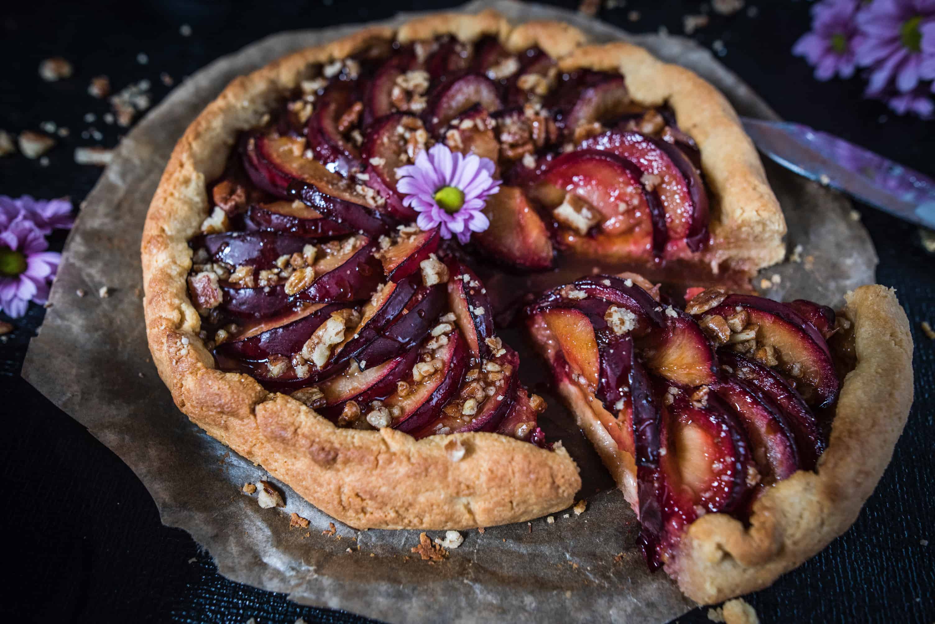 Healthy Plum Galette Recipe - Gluten Free and Dairy Free