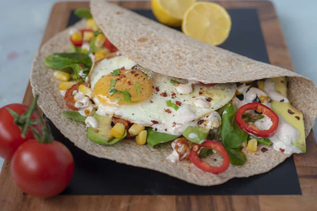 Anyone who favoures savoury breakfast over sweet one this Healthy Breakfast Burrito recipe is just what you need. Easy, tasty,vegan and vegetarian friendly! #healthyburrito #burrito #veggierecipes #breakfastburrito #healthybreakfastideas