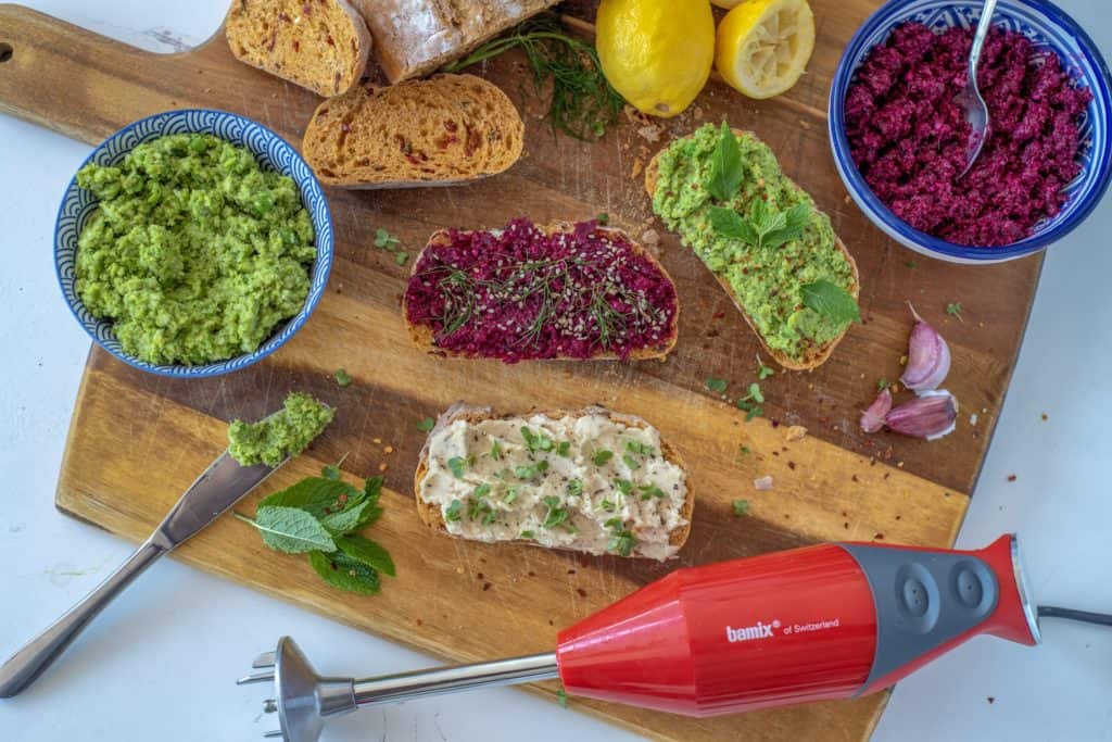 Healthy toast 3 ways taking your usual toast to the next level.Perfect for snacking at home or on the go.Your body will thank you for this nutritious beast! #vegantoast #healthyspread #healthytoast #healthyrecipes #beetroot #whitebeans #veganrecipes