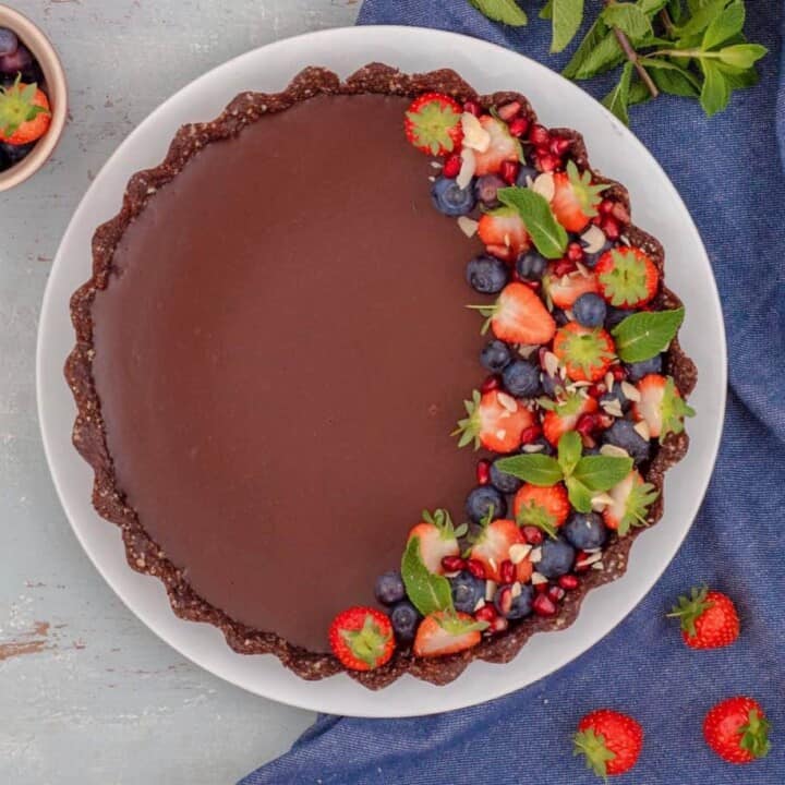 Vegan chocolate tart recipe