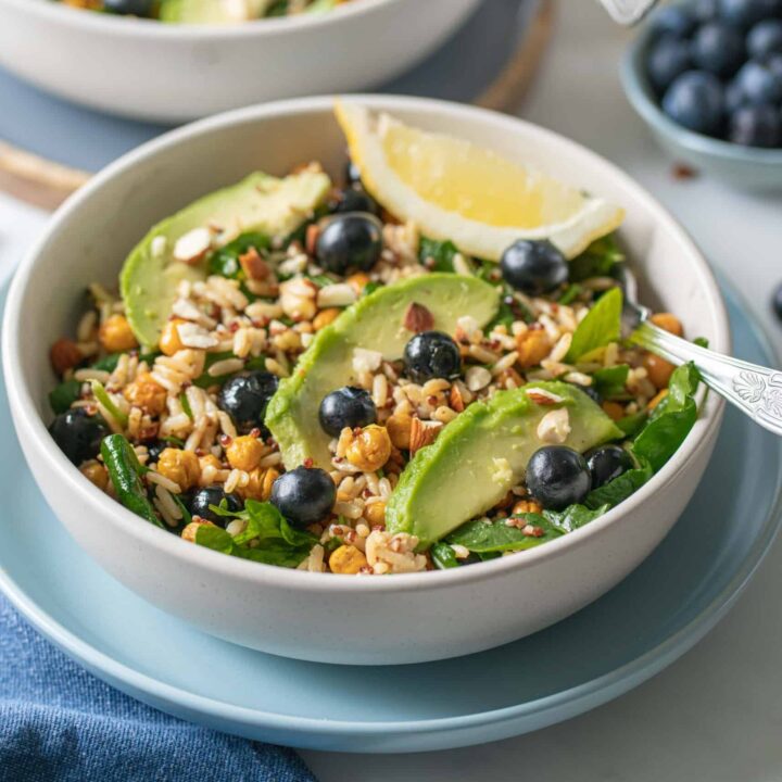 Avocado Blueberry Quinoa Salad